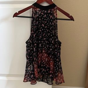 BCBG Floral Tank with Bow
